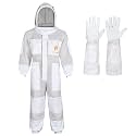 3 Layer Professional Beekeeping Suit - Heavy Duty Protective Bee Suit for Safe and Efficient Apiary Management.