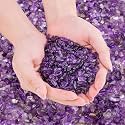3 LB Amethyst Crystal Rocks Tumbled Crushed Stones Amethyst Crystal Quartz Chips Bulk Natural Gemstones Healing Reiki Mini Quartz Vase Filler Fish Tank Gravel Rocks
