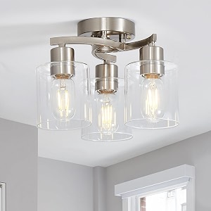 3-Light Ceiling Light Semi Flush Mount Ceiling