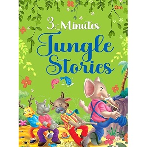 3-mintute jungle tales english short fiction story with colourful picture book for kids  illustrated 64 moral curiosity amp adventure tales 3-5 years children read aloud to infants toddlers