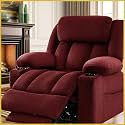 3 Motor Large-Wide Lift Chair, Infinite Position, 180° Lay Flat, Power Lift Chairs Recliners for Elderly Big and Tall, Massage &amp; Heat, Extended Footrest (Dark Red, Large Wide)