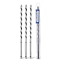 3 Pack 1/4"(6mm) Auger Bit for Wood, 7.87" Length,Long Auger Drill Bit