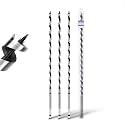 3 Pack 1/4" X 11.8" Auger Bit for Wood, 6x300mm Hex Long Auger Drill Bit