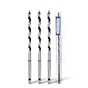 3 Pack 1/4" X 6.1" Auger Bit for Wood, 6x155mm Hex Long Auger Drill Bit