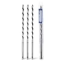 3 Pack 1/4" X 9.84" Auger Bit for Wood, 6x250mm Hex Long Auger Drill Bit
