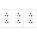 3 Pack 20A GFCI Outlet Tamper-Resistant Self-Test, ETL Listed White