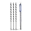 3 Pack 3/8" X 9.84" Auger Bit for Wood, 10x250mm Hex Long Auger Drill Bit