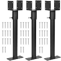 3 Pack 304 SS 3.6" Heavy Duty Saddle Roof Riser 18-1/4" High