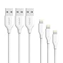 [3 Pack: 3ft/6ft/10ft] Anker PowerLine Lightning Apple MFi Certified - One of The World's Fastest, Most Durable Lightning Cables for iPhone 7/7 Plus 6/6s Plus 5s/5, iPad mini/4/3/2, iPad Pro Air 2