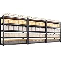 3-Pack 5-Tier Garage Shelving, 71" H x 45.6" W x 17.7" D