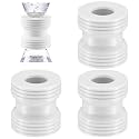 3 Pack Bottle Transfer Connector Emptying Kit Soap &amp; Lotion Bottles, White