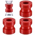 3 Pack Bottle Transfer Connector Emptying Kit Soap & Lotion Bottles, Red