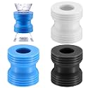 3 Pack Bottle Transfer Connector Kit Soap &amp; Lotion Bottle, Blue White Black