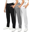 3 Pack Boy's Mesh Open Bottom Sweatpants Athletic Track Pants Teens Kids