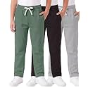 3 Pack Boys' Fleece Sweatpants Open Bottom Athletic Pockets Kids Teen
