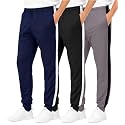 3 Pack Boys' Tricot Joggers Athletic Sweatpants Pants Sports Kids Pockets