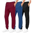 3 Pack Boys' Tricot Joggers Athletic Sweatpants Pants Sports Kids Pockets