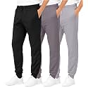 3 Pack Boys' Tricot Joggers Athletic Sweatpants Pants Sports Kids Pockets
