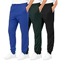 3 Pack Boys' Tricot Joggers Athletic Sweatpants Pants Sports Kids Pockets