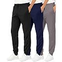 3 Pack Boys' Tricot Joggers Athletic Sweatpants Pants Sports Kids Pockets