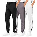 3 Pack Boys' Tricot Joggers Athletic Sweatpants Pants Sports Kids Pockets