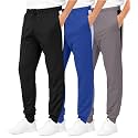 3 Pack Boys' Tricot Joggers Athletic Sweatpants Pants Sports Kids Pockets