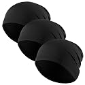 3 Pack Breathable Cooling Skull Cap Sweat Wicking Beanie for Cycling Running Helmet Liner Cap Under Hard Hat