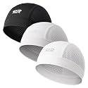 3-Pack Breathable Mesh Skull Cap Sweat Control Helmet Liner