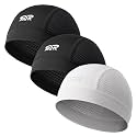 3-Pack Breathable Mesh Skull Cap Sweat Control Helmet Liner