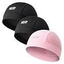 3-Pack Breathable Mesh Skull Cap Sweat Control Helmet Liner