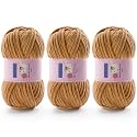 Chunky Chenille Yarn for Crocheting, #6 Brown Baby Blanket Yarn for Crochet