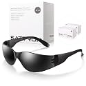 100 Pack of Tinted Safety Glasses, Scratch &amp; Impact Resistant Protective Eyewear, Ploycarbonate Dark Smoke Lenses for UV Protection, Safety Sunglasses for Construction, Outdoor Work &amp; Shooting