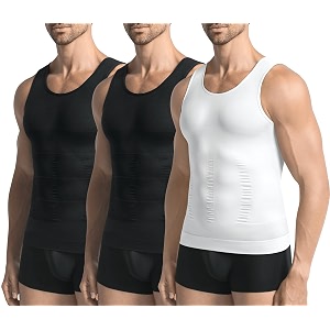 3 Pack Compression Shirt Men Body Shaper