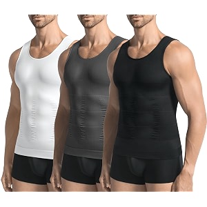 3 Pack Compression Shirt Men Body Shaper