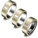 3 Pack Cover Compatible with Oura Ring Gen 4/Oura Ring Gen 3 Horizon/Heritage, Support Charging with Cover on, Anti-Scratch TPU Protector for Men Women (Size 6, ChampagneGold*3)