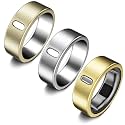 3 Pack Cover Compatible with Oura Ring Gen 4/Oura Ring Gen 3 Horizon/Heritage, Support Charging with Cover on, Anti-Scratch TPU Protector for Men Women (Size 11, Gold+Silver+Champagne)
