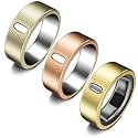 3 Pack Cover Compatible with Oura Ring Gen 4/Oura Ring Gen 3 Horizon/Heritage, Support Charging with Cover on, Anti-Scratch TPU Protector for Men Women (Size 7, Gold+Rosegold+Champagne)