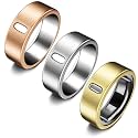 3 Pack Cover Compatible with Oura Ring Gen 4/Oura Ring Gen 3 Horizon/Heritage, Support Charging with Cover on, Anti-Scratch TPU Protector for Men Women (Size 7, Silver+Gold+Rosegold)