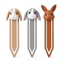 3 Pack Cute Rabbit Bookmarks Set for