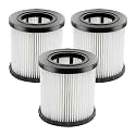 (3 Pack) DCV5801H DCV581H Replacement Filters for DEWALT DCV580 Cordless DCV581H DCV5801H 20V MAX Battery Wet Dry Vacuum Cleaner, HEPA Filters Kit, Vacuum Parts Accessories, Upright Filters
