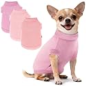 3 Pack Dog Shirt for Small Supplies Functional Waffle Dog Clothes Warm Soft Sweatshirt Outfit for Dogs Cats Pet Apparel