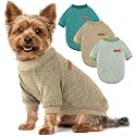 3 Pack Dog Sweaters for Small Dogs Girl Boy Winter Fleece Clothes Warm Soft Dog Sweatshirt Outfit for Dogs Cats Pet Apparel