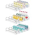 3 Pack Drink Organizer for Fridge, Self Pushing Fridge Drink Organizer