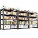 3 Pack Garage Shelving, Adjustable Metal Shelf, 45.6"W x 20"D x 71"H