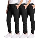 3 Pack Girls' Cotton Fleece Joggers Sweatpants Kids Teens Pants Sweats