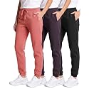 3 Pack Girls' Cotton Fleece Joggers Sweatpants Kids Teens Pants Sweats