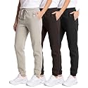 3 Pack Girls' Cotton Fleece Joggers Sweatpants Kids Teens Pants Sweats