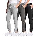 3 Pack Girls' Cotton Fleece Joggers Sweatpants Kids Teens Pants Sweats
