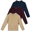 3 Pack Girls' Fleece Pullover Hoodies Sweatshirts Sweaters Kids Teens Tops