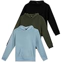 3 Pack Girls' Fleece Pullover Hoodies Sweatshirts Sweaters Kids Teens Tops